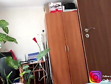 Roommate caught me masturbating and helped me finish - real amateur tugjob (Not stepsister)