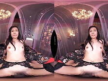 Lustful asian babe VR exciting adult story