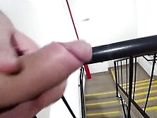 Ramrod Flashing in front of a hawt stranger.  That babe helped me cum in a public place.