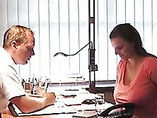 Sexy German BBW gets fucked at job interview