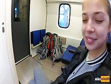 Real Public Blowjob In The Train | Pov Oral Creampie By Mihanika69