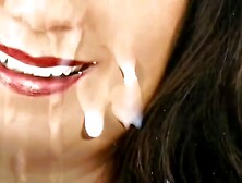 Sickest cumshot ever Son gives own mom a facial