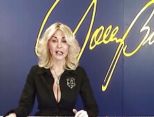 Horny German lady gets two hard dicks for her to suck hard