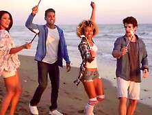 Sexy teens Shake Hot Asses At Reggae Beach Party summer music song new pool (18+)