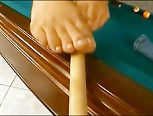 Jasmine Rouge showing her hot feet and body and acquires off