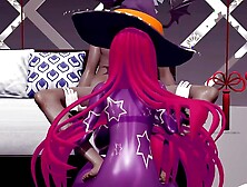 Natsumi Rabbit Hole Sex and Dance Undress Hentai Witch Girl Mmd 3D Red Hair Color Edit Smixix