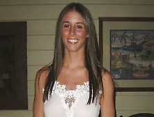 Brunette gets a huge creampie