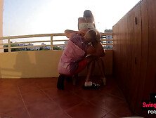 Thai Teen Bubble Booty Soul Mate Rammed On A Balcony By Boyfriends Substantial Stick (18+)