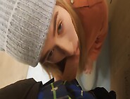 Acquaintance In The Elevator Ended With Cum In The Mouth