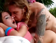 Harcore Fucking With DILF Bryan Gozzling And Slim Gal Della Cate!