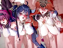 Wuthering Waves - Party Sex Cartoon Animation