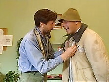 Two brothers strike a deal with busty attorney