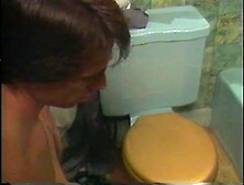 Guy drills hot busty blonde and retro brunette in the house