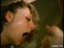 The double penetration of a blonde French whore