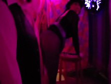 Nye Spanking At Burner Party.  First Time Flogging