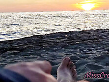 350 Flashing My Cock In Front Of My Stepdaughter At Sunset In... Elps Me Cumshot In Front Of Everyone - Real Sex Risky