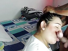 STEPMOTHER WITH A GIANT BOOTY IS SURPRISED BY HER STEPSON'S SHLONG AND RECEIVES A CUM BATHROOM