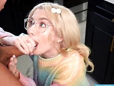 EXTRA TEENY - This gorgeous petite Emma Rosie begs my large cock to cum on her face (Petite Emma, Will Pounder)