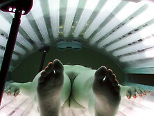 Spy Footage of Teen Girl in Solarium
