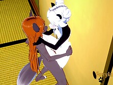Furry Hentai 3D Yiff - Grey Fox & Panda Bear First Time Sex