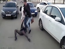 Russian Chicks Getting Into A Crazy Fight