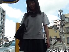 Barely Legal Japanese Plays With Her Pussy After School