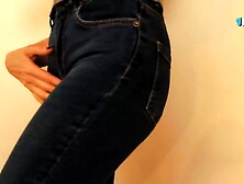 Stepsister's creamy muff and super-hot donk get a massive popshot in ripped denim - PART 1 - best XXX porn!