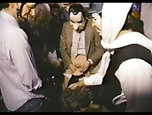 vintage Blowbang cum porn