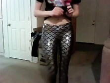 Girl showing us her black milk leggings  2
