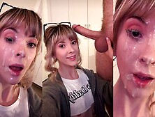 Cuck-ception: Sucking My Boyfriend To A Video Of Me Fucking Another Man (huge Facial)