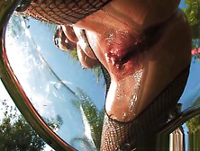 Christy Mack oils herself up & teases the camera