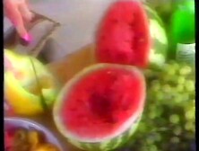 Soft Porn Girl In Bikini Enjoying Some Fruit