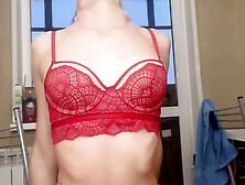 neck fetish strip masturbation show