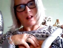 Granny's Big Tits On Webcam