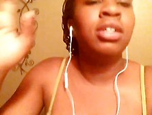 Busty Teen,  Doing Karaoke