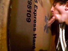 Twink Swallows Big Cock At Glory Hole