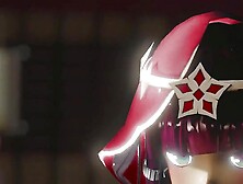 Genshin Impact Layla Hentai Dance and Sex Undress 3D - RAMMD - Red Clothes Color Edit Smixix