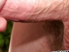 Tattooed Mature Amateur Masturbates Small Cock And Cums