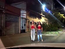 Girls Pee Jeans In Uber