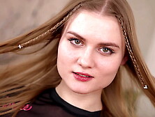 Gigantic Rod Fuck Butt Blonde Ester Light with Gape and Anal Cream-pie VG380