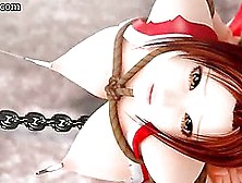 Tied Up Animated Babe Gets Fucked