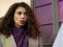 Busty nurse gives her busty patient a check up