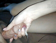 Her beautiful gentle hands helped me cum on a lonely night