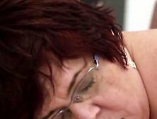 Grandmother's Mature Vagina Gets Filled With Young Stud's Jiz