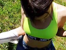 Forest Princess Mia Wet Blowjob creampie