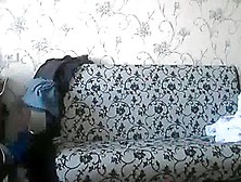 Hot Young Russian Couple Fuck On Sofa And Anal