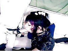 Hot Goth Emo Chick Dildo Sucking Session