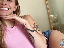 Angel Youngs Invades His Privacy And Finds Alex Jerking Off Thinking About Her Huge Tits