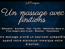 A massage with finishing touches - French audio porn blowjob