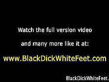 White Slut Foot Cumshot